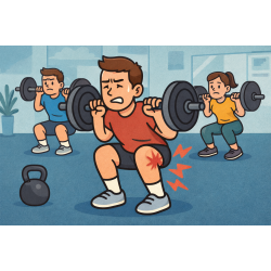 台中北屯健身族深蹲膝蓋痛？ 不是膝蓋壞，是結構早就撐不住了｜整復觀點解析