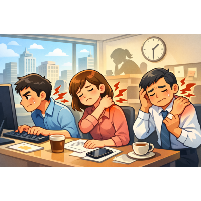 台中北區上班族肩頸痠痛？ 不是累，是頸椎與肩胛長期失衡｜整復解析