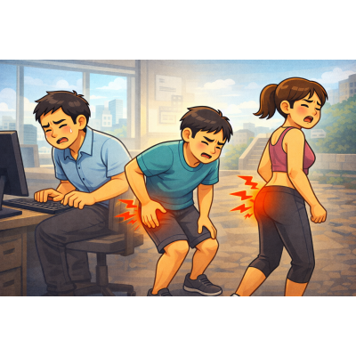 基隆暖暖區坐久屁股痛、走路卡？ 不是坐骨神經痛，是骨盆與深層臀肌在代償｜整復解析