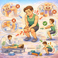 頭份深蹲後膝蓋痛? 問題往往不在膝蓋,而是「髖與骨盆沒接住力量」 頭份深蹲後膝蓋痛? 問題往往不在膝蓋,而是「髖與骨盆沒接住力量」