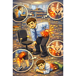 台中北區久坐後起身腰卡住？ 不是老化，是「骨盆—腰椎的切換失靈了」