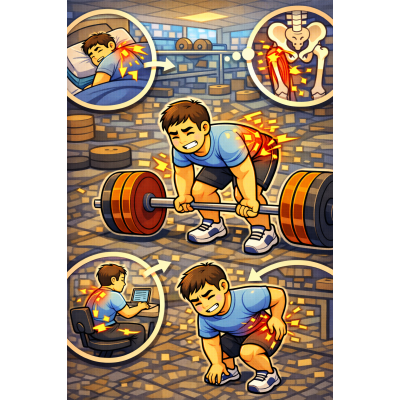 嘉義西區硬舉後下背越來越緊？ 當下沒事，隔天更痠，其實不是痠痛，是「代償累積」