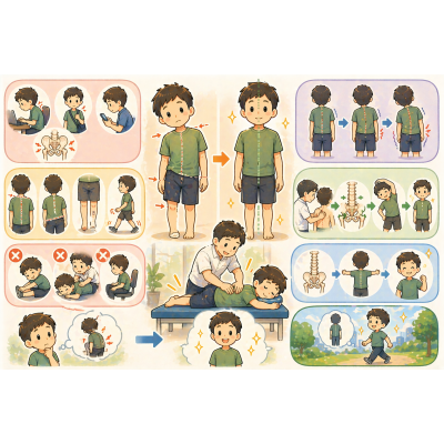 身體歪一邊怎麼辦？常見原因與改善方式懶人包