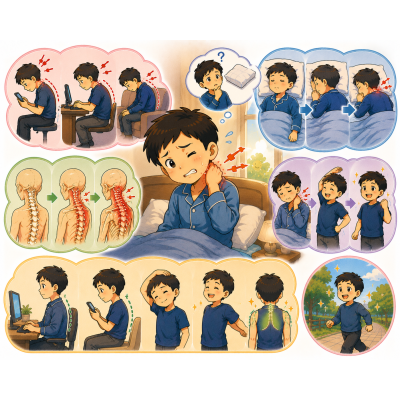 起床脖子痛不是老了，很多人其實忽略這個原因