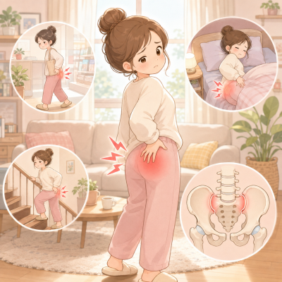 屁股上方靠近腰部痛?可能與薦髂關節有關 屁股上方靠近腰部痛?可能與薦髂關節有關