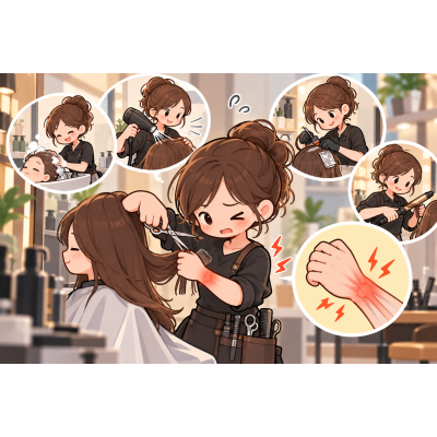 剪頭髮剪到手腕痛？美髮工作者常見的手部負擔
